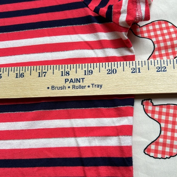 Liz Claiborne Women’s Short Sleeve Pullover Button Top NWOT XL Striped - Picture 7 of 12